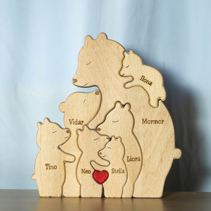 Bjørnefamilie - Én Forælder