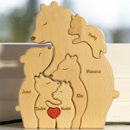 Bjørnefamilie - Én Forælder