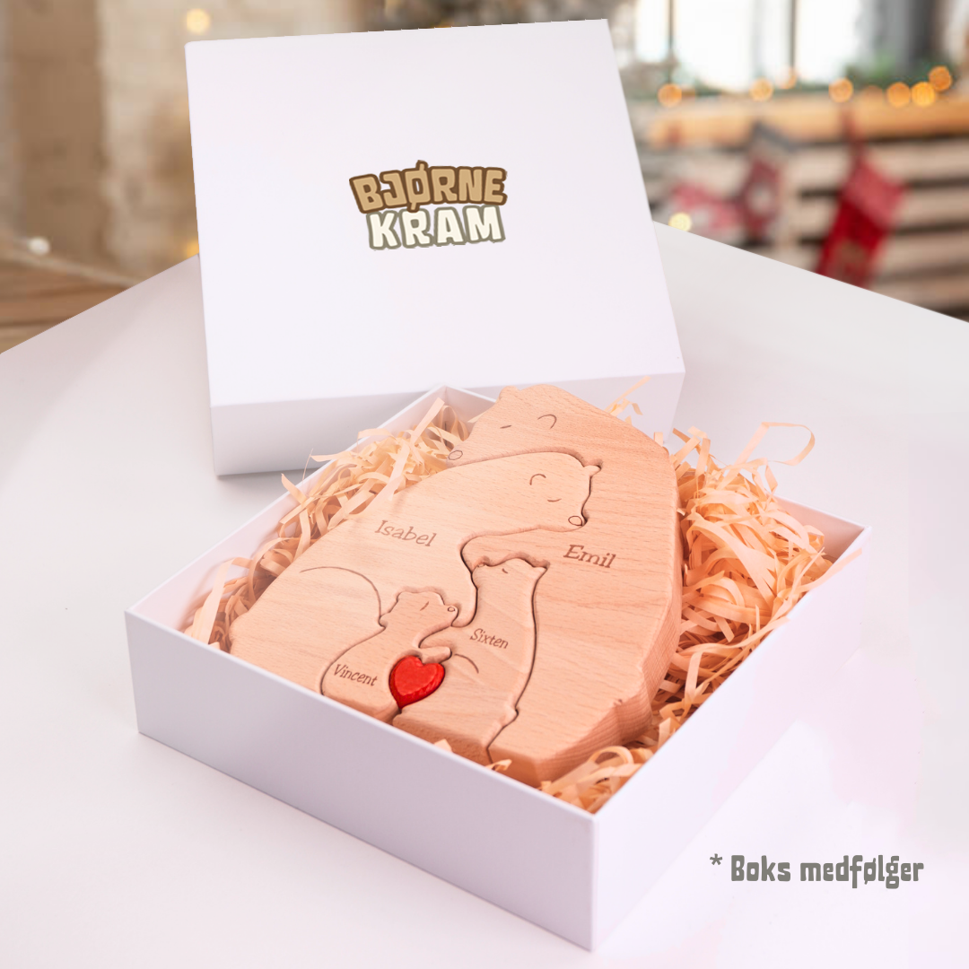 Bjørnefamilie – Personlig gave til dem du elsker